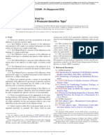 Standard Test Method For Peel Adhesion of Pressure-Sensitive Tape