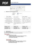 Exercise 1c - Paragraph Formatting