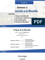 Semana 01. Filosofia INTRODUCCIÓN 