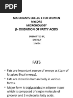 Beta Oxidation