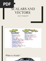 Scalars and Vectors