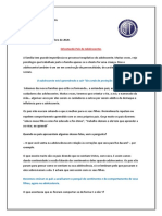 TEXTO PARA REFLEXÃO Orientando Pais de Adolescentes