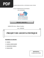 Rapport de Geostatistique