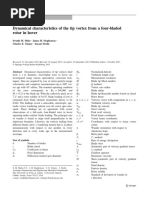 Dynamical Characteristics of The Tip Vortex From A Four-Bladed Rotor in Hover