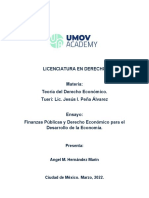 Ensayo Finanzas Públicas y Derecho Económico