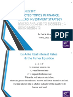 Lecture 4 Macro Analysis Bond Markets