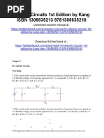 Electric Circuits 1st Edition Kang Test Bank 1