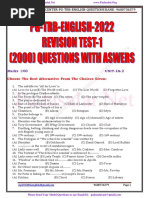 106-PGTRB English - 2000 Questions - Model Question Paper With Answer Keys