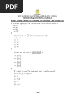 Class 10 MCQ Questions Booklet