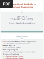 Lecture 2 Arrays