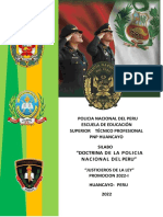 Silabus Desarrollado de Doctrina Policial 2022