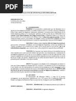 AMPLIACIÓN DE INVESTIGACIÓN PRELIMINAR - Violación Sexual