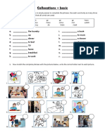 Basic Collocations Fun Activities Games Grammar Drills Picture Descri - 26370