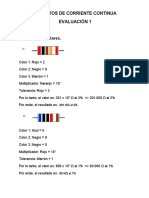 Circuitos de Corriente Continua Evaluación 1