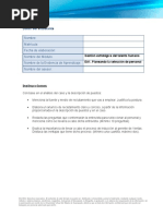 EA1 - Planeando La Selección de Personal