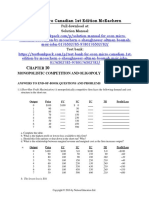 ECON Micro Canadian 1st Edition McEachern Solutions Manual Download