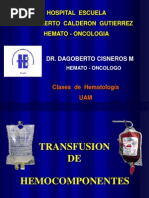 Transfusion de Hemocomponentes