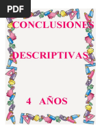 Conclusiones Descriptivas Estandarizadas