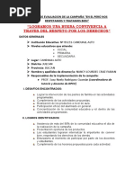 Informe de Evaluacion de La Campaña