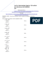 Intermediate Algebra 12th Edition Lial Test Bank 1