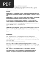 Organismos Rectores de La Auditoria en El Ecuador