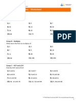 Third Space Learning Factors and Multiples GCSE Worksheet