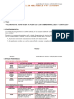 1° Grado - Experiencia de Aprendizaje N°06