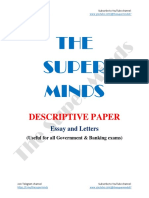 Descriptive Paper - Essay and Letters