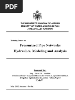 Pressurized Pipe Networks Hydraulics and Modeling and Analysis 