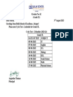 Circular No. 62 Cycle Test - 2 Grade IX