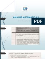 Maximos e Minimos de Funcoes de Varias Variaveis