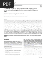 Ez Insar: An Easy To Use Open Source Toolbox For Mapping Ground Surface Deformation Using Satellite Interferometric Synthetic Aperture Radar