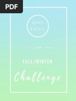 Fall Winter Challenge Weeks 5-8 