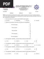 Examen Diagnostico Segundos