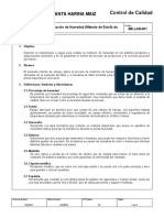 ME-LAB-001 Determinación de Humedad (Metodo de Estufa Al Aire) P-Revision