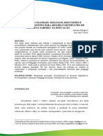 Pedagogias Decoloniais - Diálogos, Discussões e Reflexões Insurgentes para Des-Re-Construções de Fazeres e Saberes Na Educação - Artigo