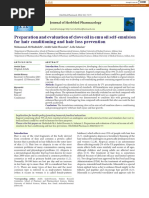 Preparation and Evaluation of Clove Oil in Emu Oil Self-Emulsion For Hair Conditioning and Hair Loss Prevention