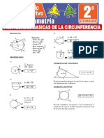 Propiedades Basicas de La Circunferencia para Segundo Grado de Secundaria