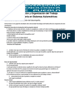 Cuestionario Sobre Evaluación Del Desempeño