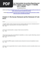 Intermediate Accounting Reporting and Analysis 1st Edition Wahlen Test Bank Download