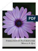 Formation en Naturopathie Module 4 Quiz