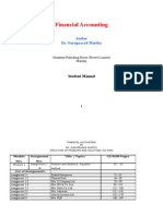 Financial Accounting PAA198 Student Manual