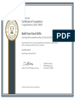 CertificateOfCompletion - Build Your Excel Skills