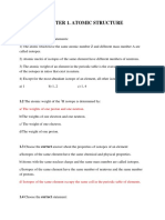 Chapter 1 - Atomic Structure - Exercises