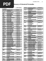 Dictionary of Chemical Formulas