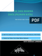 Bentuk & Makna Diksi