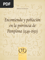 Encomienda y Población en La Provincia de Pamplona (1549-1650)