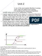 Unit-2: Logistic Regression