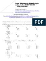 Linear Algebra and Its Applications 5th Edition Lay Test Bank Download