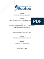 Andrade ROL DE ENFERMERIA Y COVID19